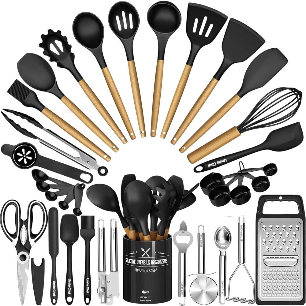 Kitchen Utensil Holder - مجموعة أدوات المطبخ - 34 قطعة