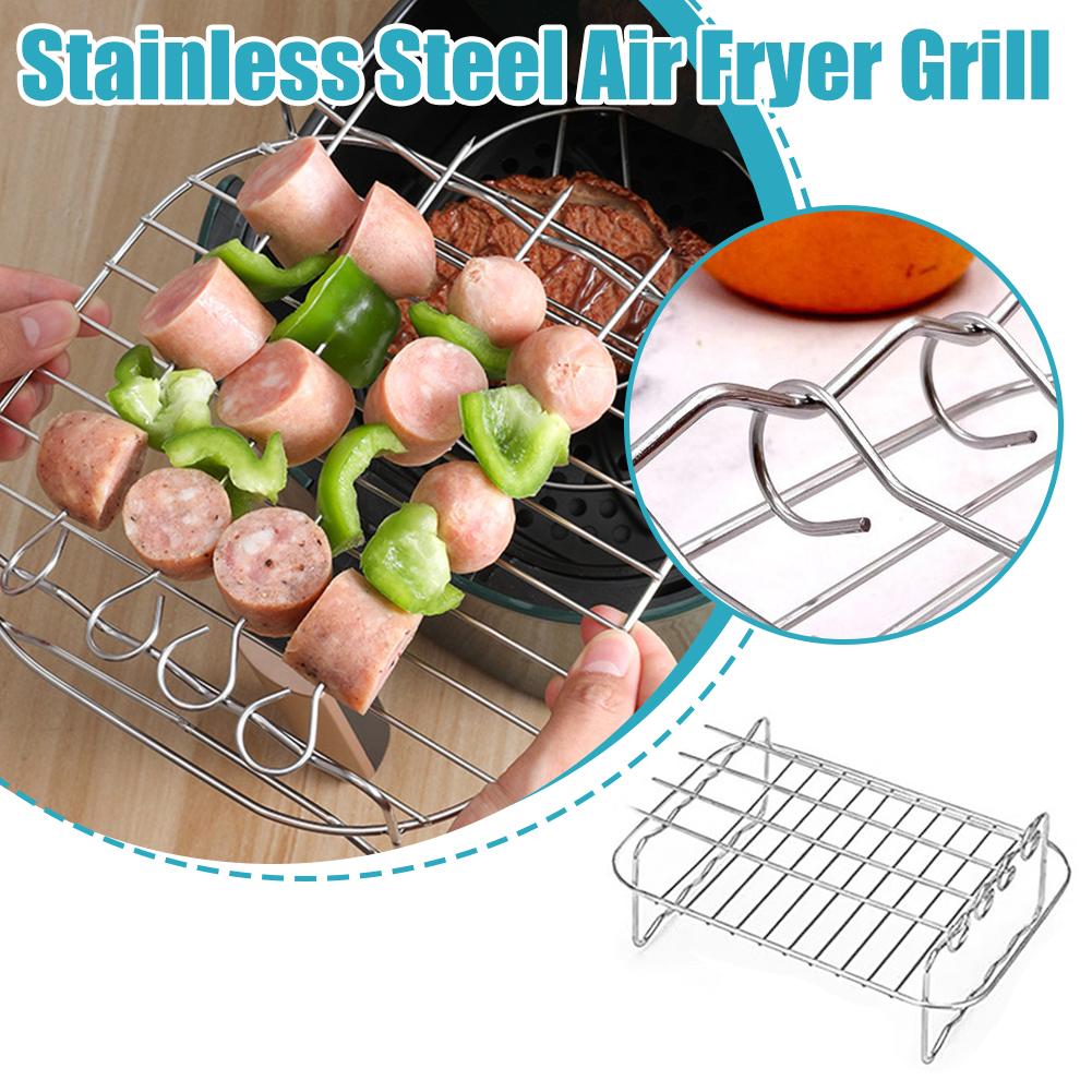 Air Fryer Accessories - الفولاذ المقاوم للصدأ الهواء المقلاة شواية