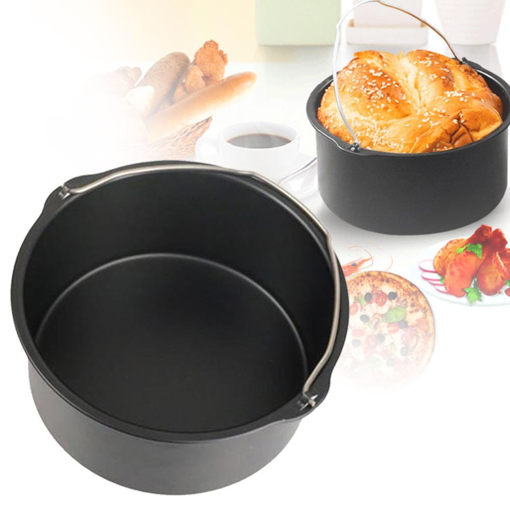 Air Fryer Accessories - صينية خَبز مستديرة غير لاصقة ،