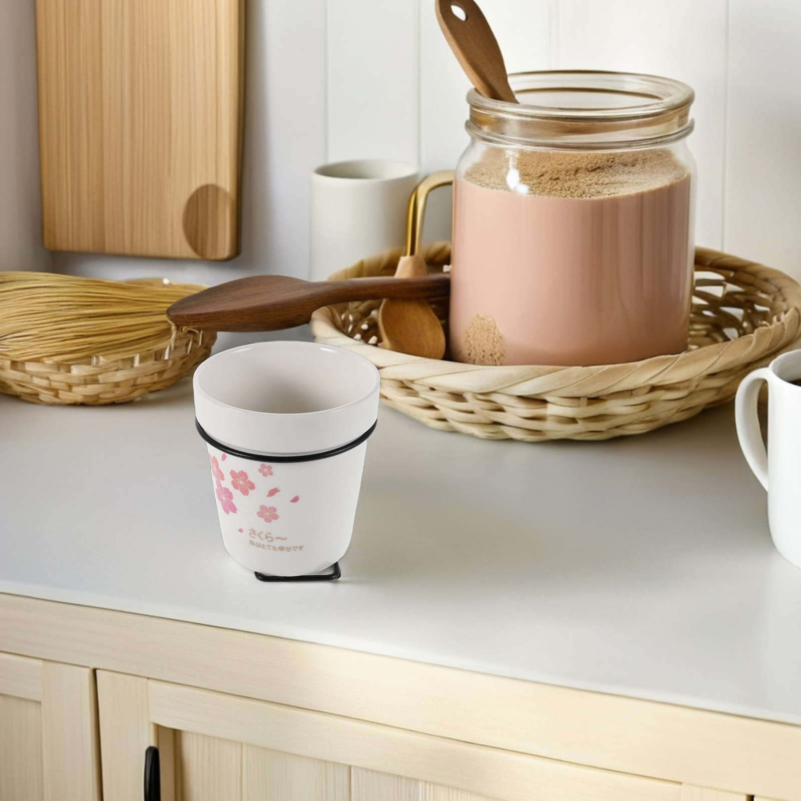 Kitchen Utensil Holder - حامل عيدان الطعام السيراميكي بتصميم نورديك،