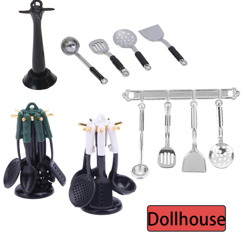 Kitchen Utensil Holder - دمية مصغرة الملحقات مجرفة صغيرة ملعقة