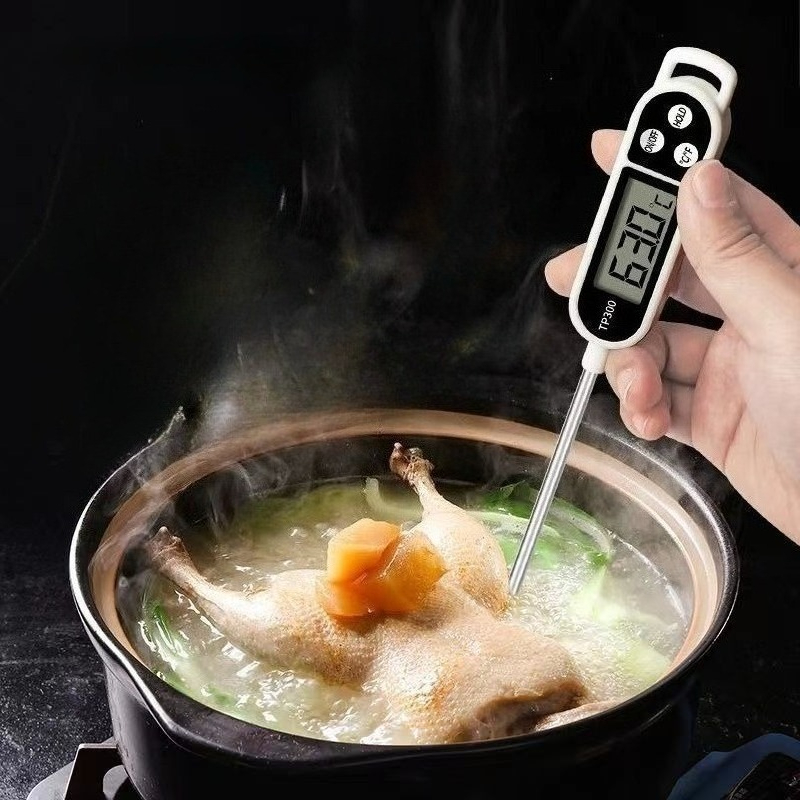 Kitchen Gadgets Website - قطعة واحدة من ميزان حرارة الطعام،
