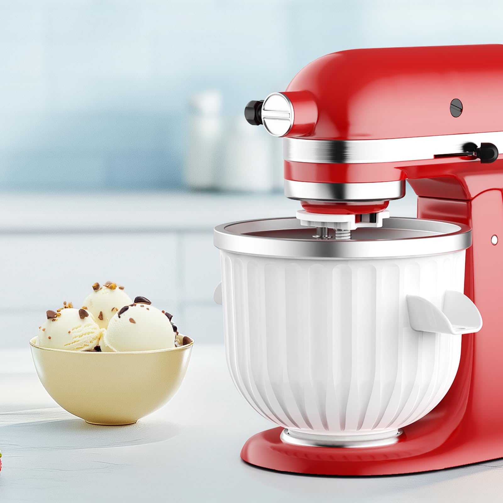 Kitchen Gadgets Machine - ملحق صانع الآيس كريم بسعة 2