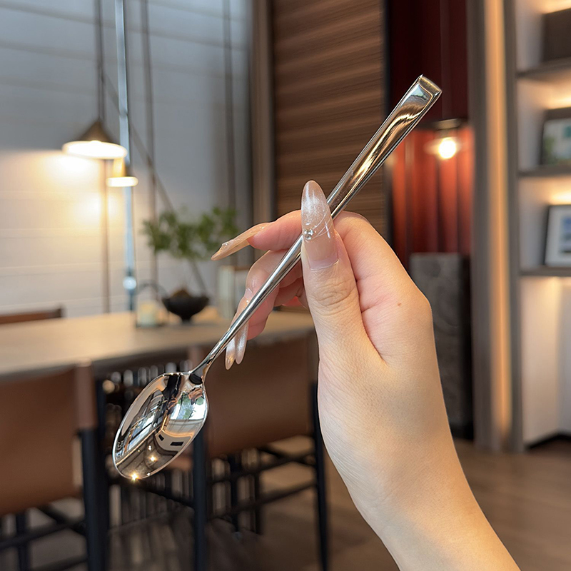 Korean Kitchen Gadgets - ملعقة كورية من الفولاذ المقاوم للصدأ