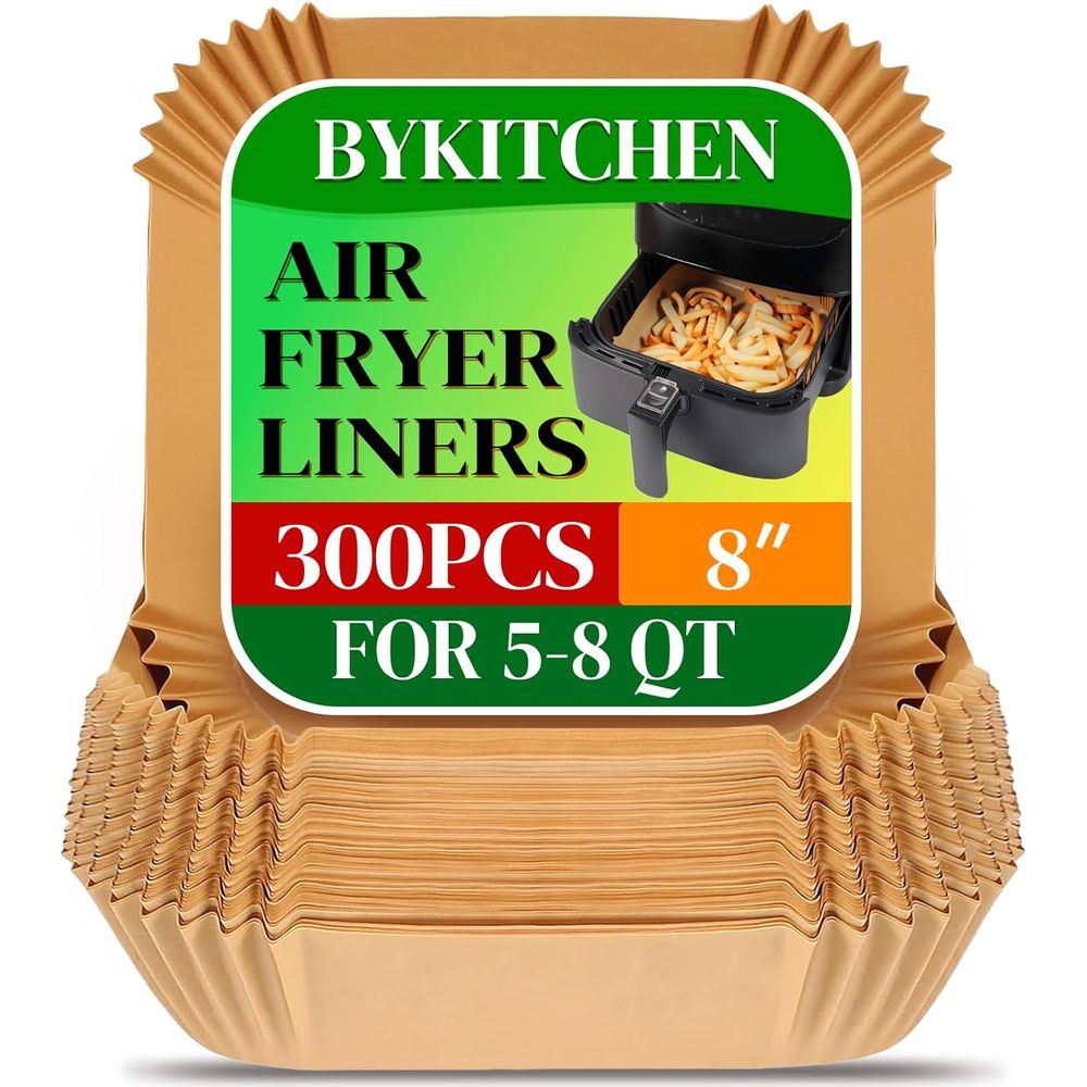 Air Fryer Accessories - 300 قطعة من ورق التبطين القابل