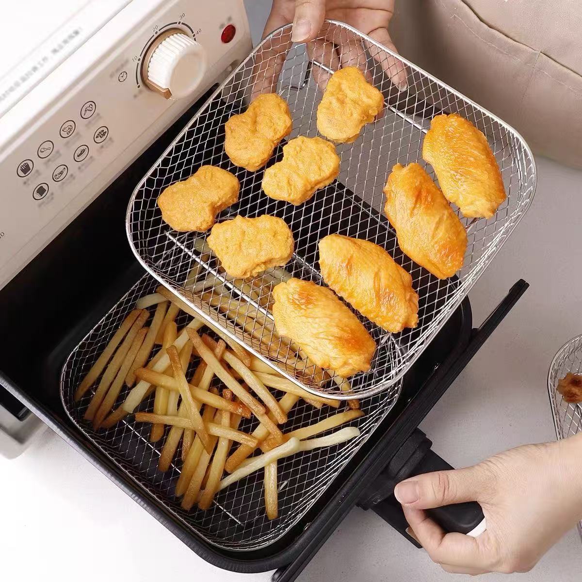 رف المقلاة الهوائية مقلاة الهو - مراجعة Air Fryer Accessories وسعره