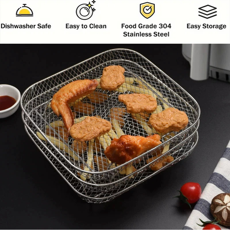 رف المقلاة الهوائية مقلاة الهو - مراجعة Air Fryer Accessories وسعره