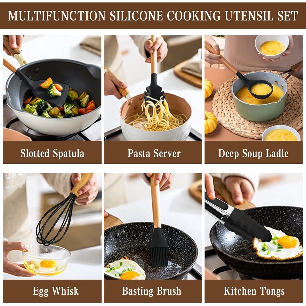 مجموعة أدوات المطبخ - 34 قطعة  - مراجعة Kitchen Utensil Holder وسعره