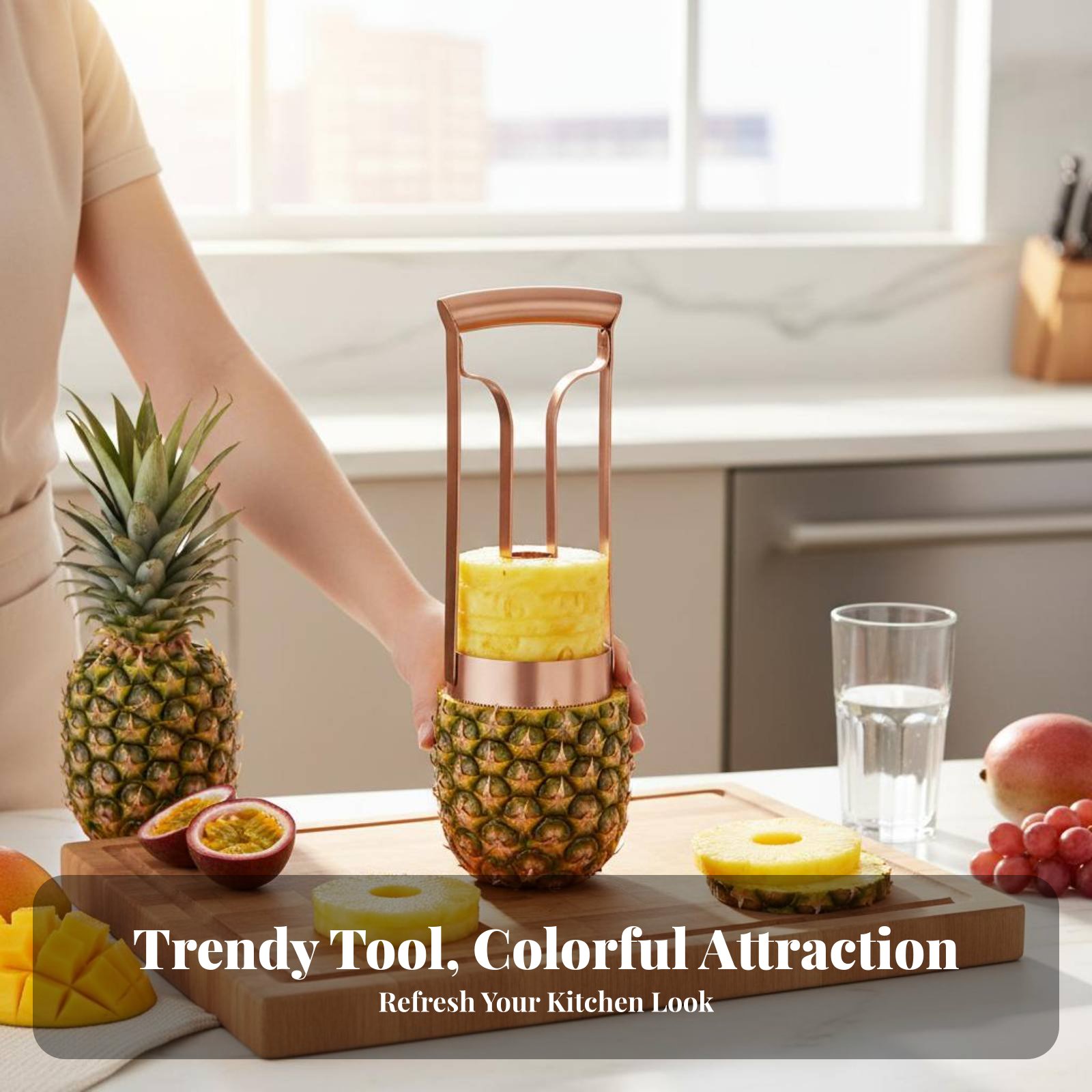قطاعة أناناس من الفولاذ المقاو - مراجعة Kitchen Gadgets That Are Useful وسعره