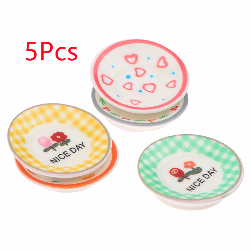 5 قطعة 1/12 دمية أطباق صغيرة أ - مراجعة Kitchen Gadgets Website وسعره
