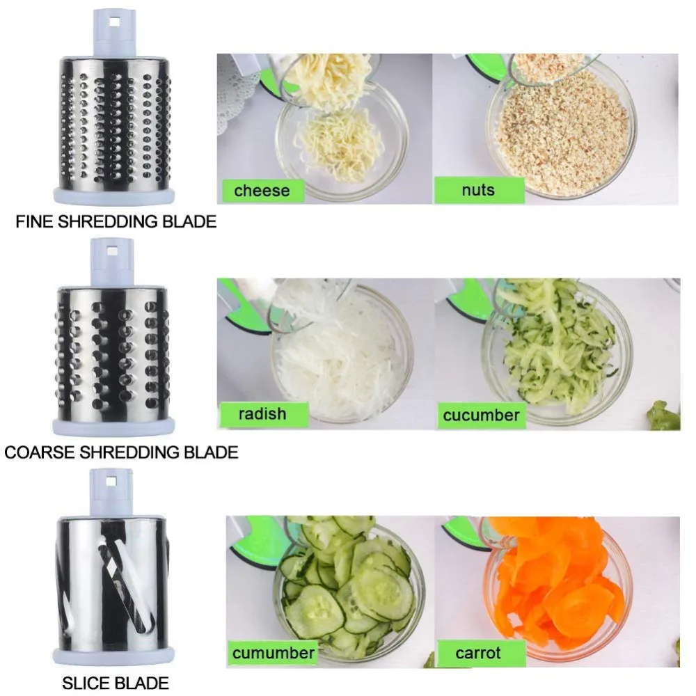 مبشرة دوارة يدوية للجبن والخضر - مراجعة Kitchen Gadgets In China وسعره