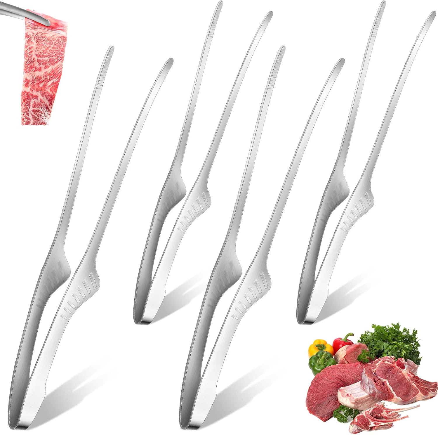 1/2/5 قطع من ملاقط الطعام المص - مراجعة Korean Kitchen Gadgets وسعره