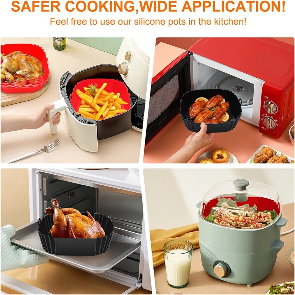 قطعة واحدة من بطانة سيليكون قا - مراجعة Air Fryer Accessories وسعره