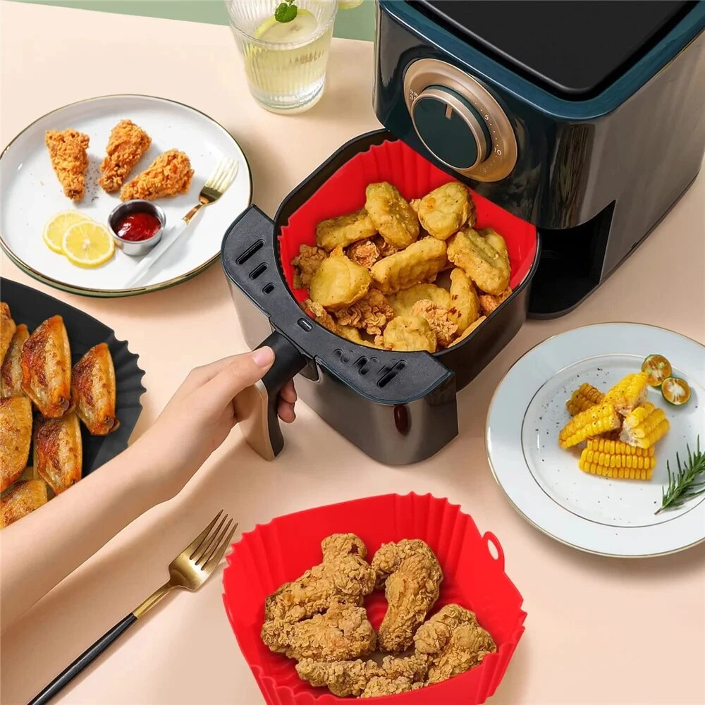 قطعة واحدة من بطانة سيليكون قا - مراجعة Air Fryer Accessories وسعره