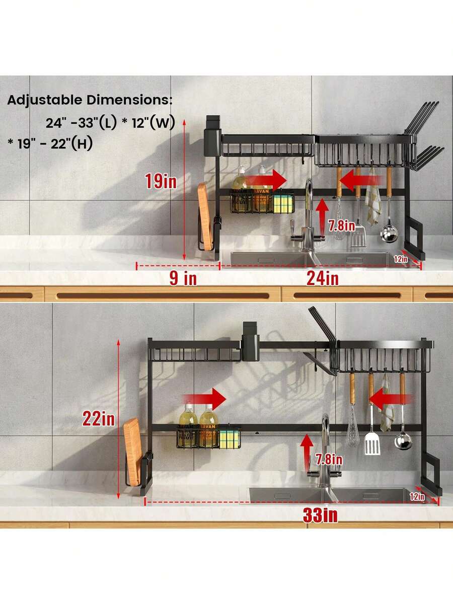 رف تجفيف الأطباق - منظم مطبخ م - مراجعة Kitchen Utensil Holder وسعره