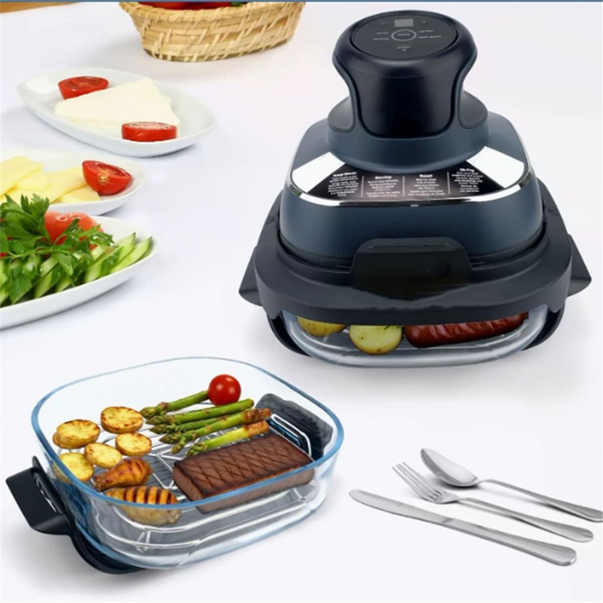 تحديث. 3 قطع من الرفوف المصنوع - مراجعة Air Fryer Accessories وسعره