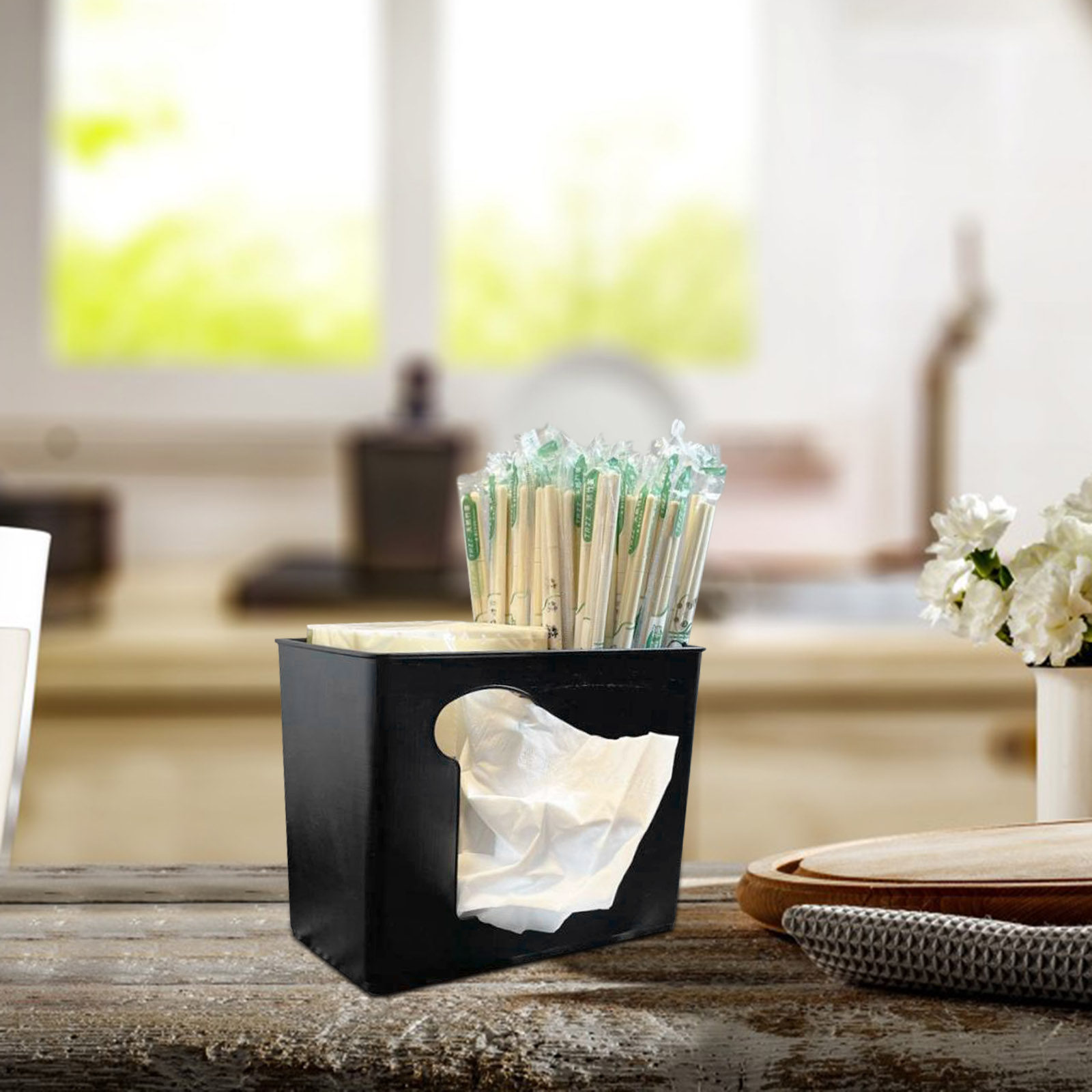 حامل عيدان الطعام من البولي بر - مراجعة Kitchen Utensil Holder وسعره