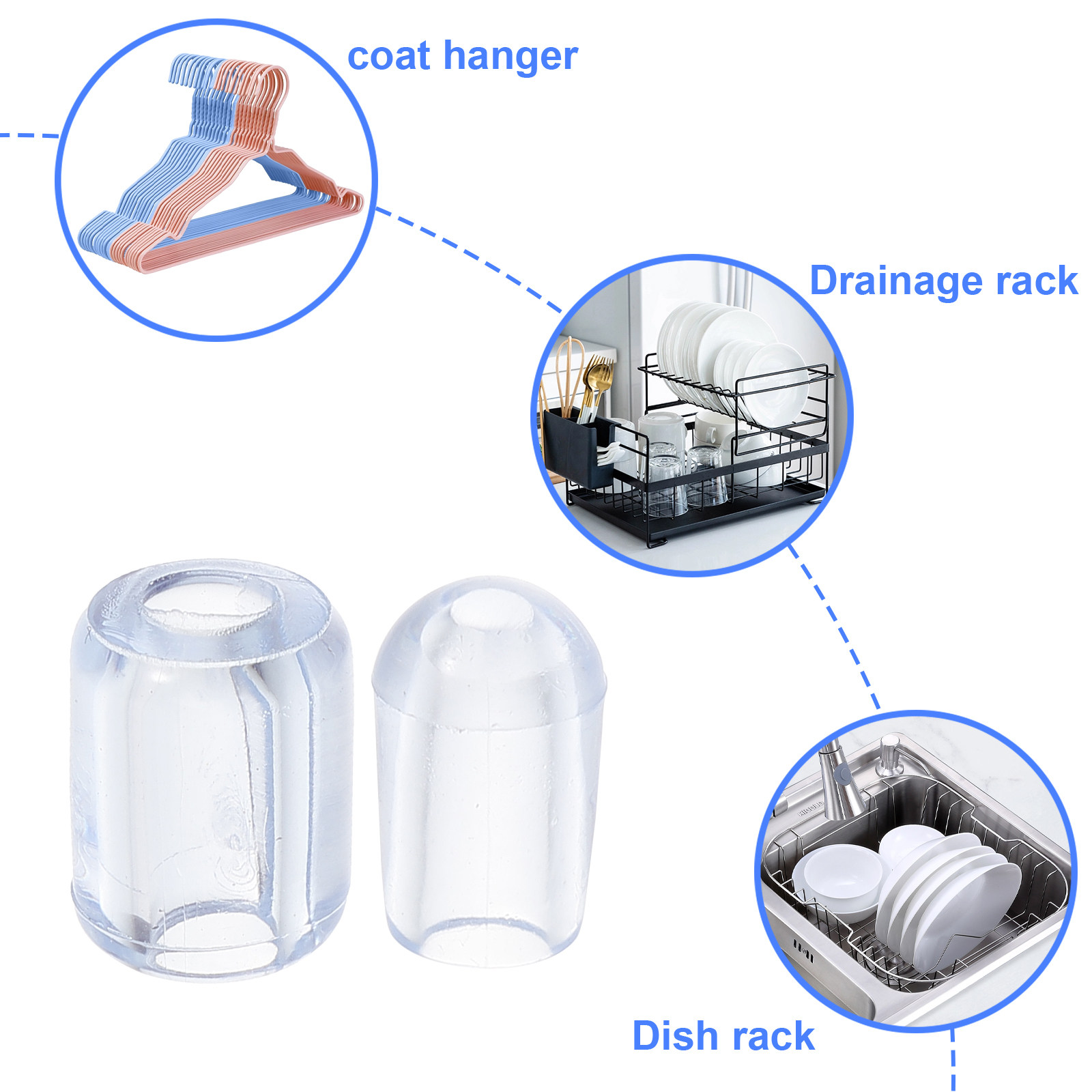 80 قطعة من أقدام شبكة حوض المط - مراجعة Kitchen Gadgets Website وسعره