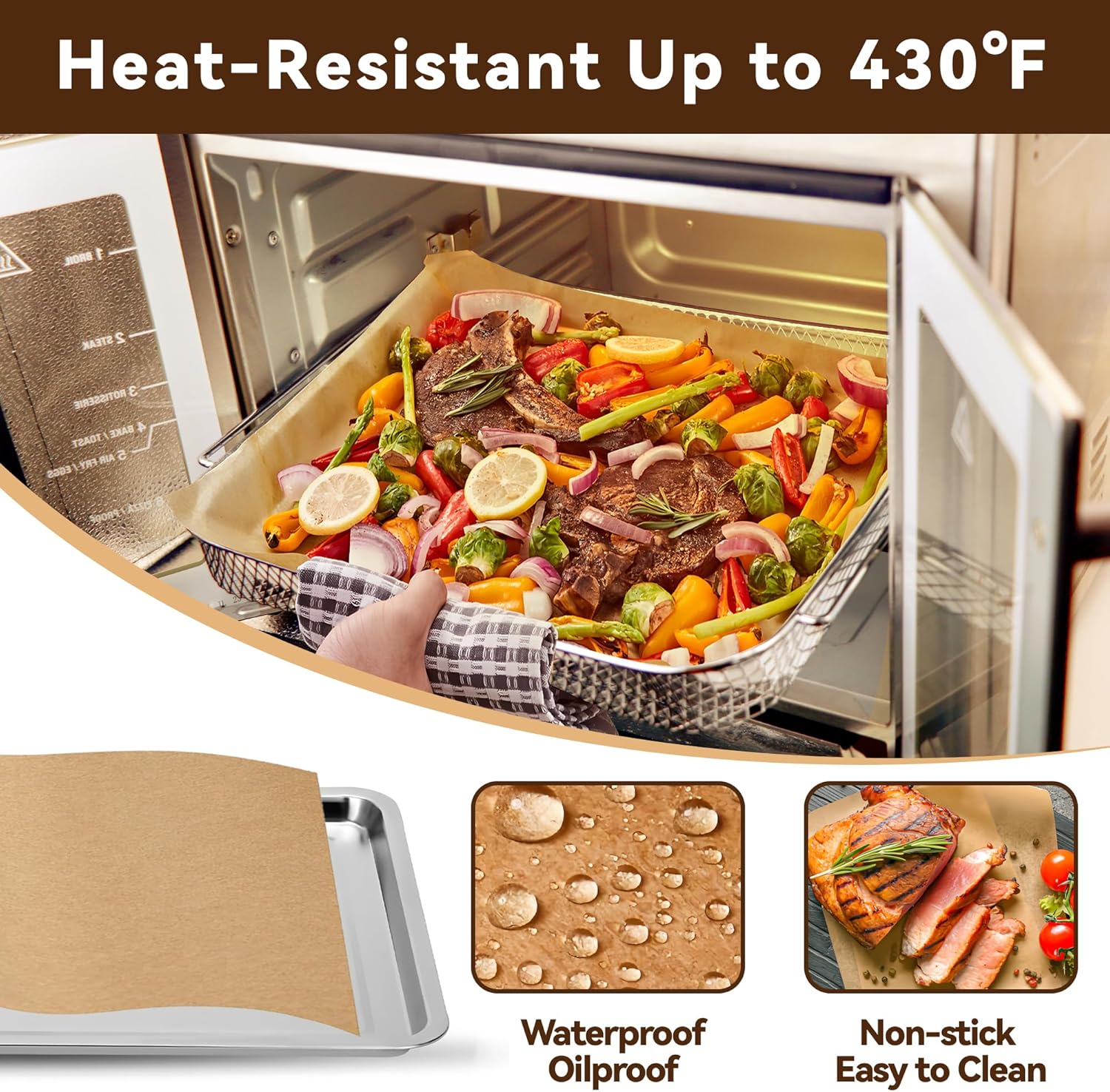بطانات ورقية للاستخدام مرة واح - مراجعة Air Fryer Accessories وسعره