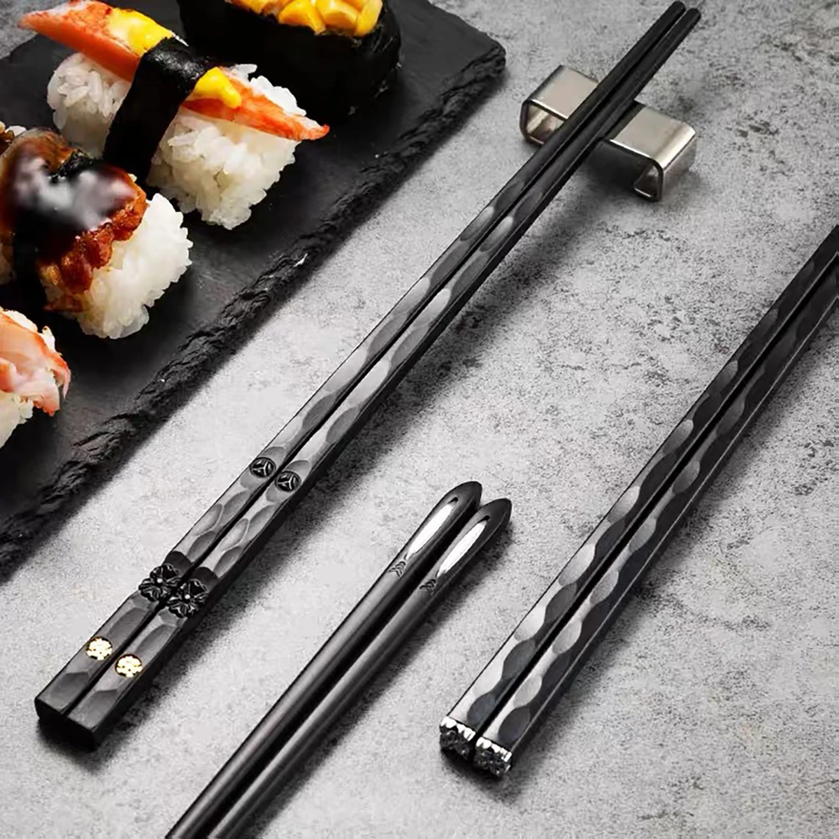 عصي سوشي يابانية من سبيكة قابل - مراجعة Korean Kitchen Gadgets وسعره