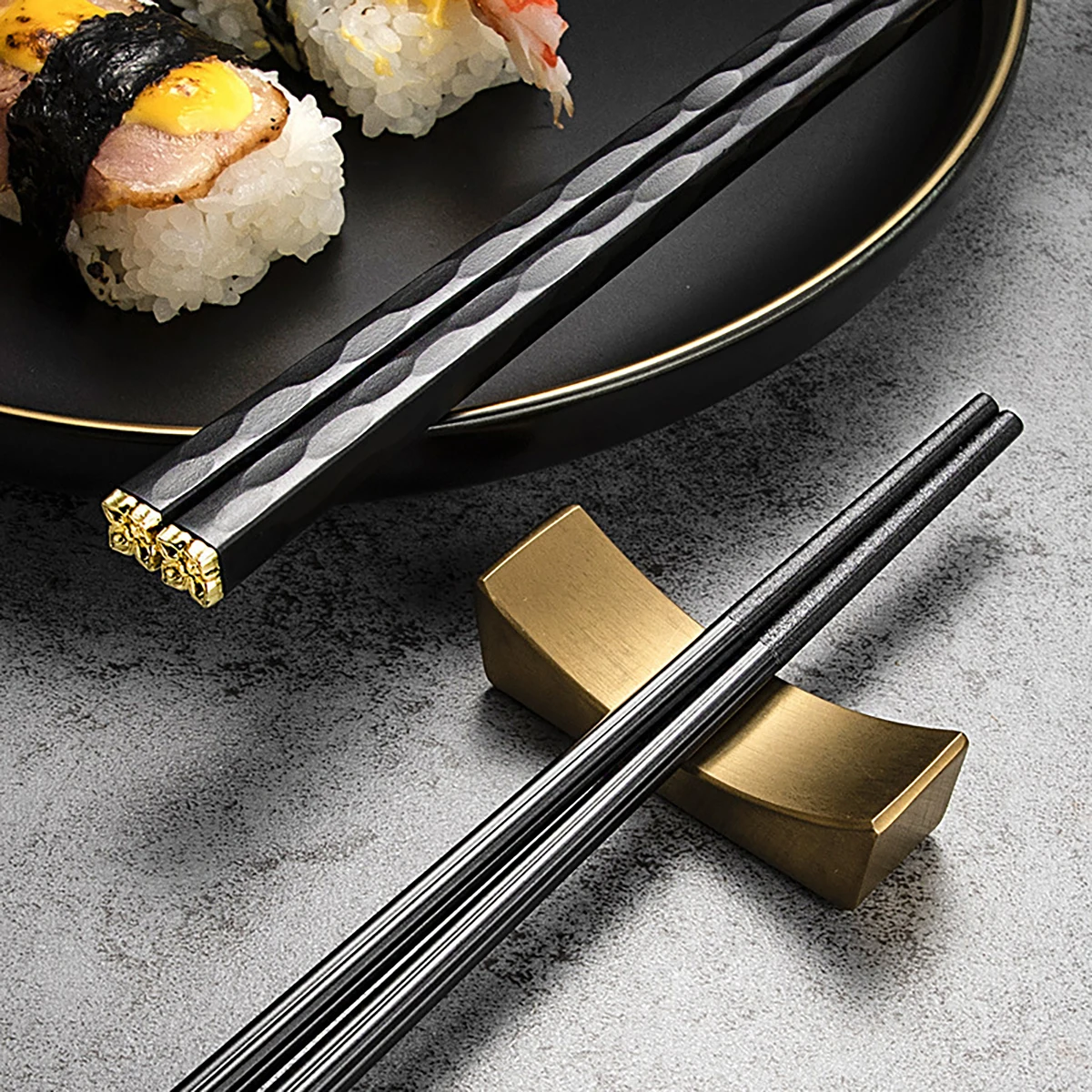 عصي سوشي يابانية من سبيكة قابل - مراجعة Korean Kitchen Gadgets وسعره