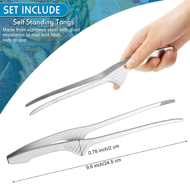 ملقط شواء من الفولاذ المقاوم ل - مراجعة Korean Kitchen Gadgets وسعره