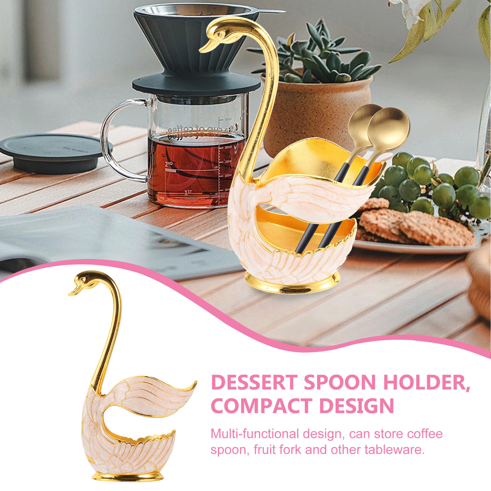حامل ملاعق على شكل البجعة متعد - مراجعة Kitchen Utensil Holder وسعره