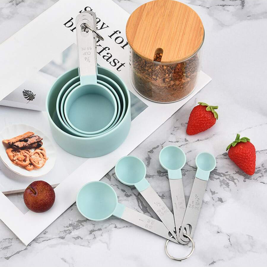 4 قطعة/8 قطعة كوب قياس بلاستيك - مراجعة Quality Kitchen Gadgets وسعره