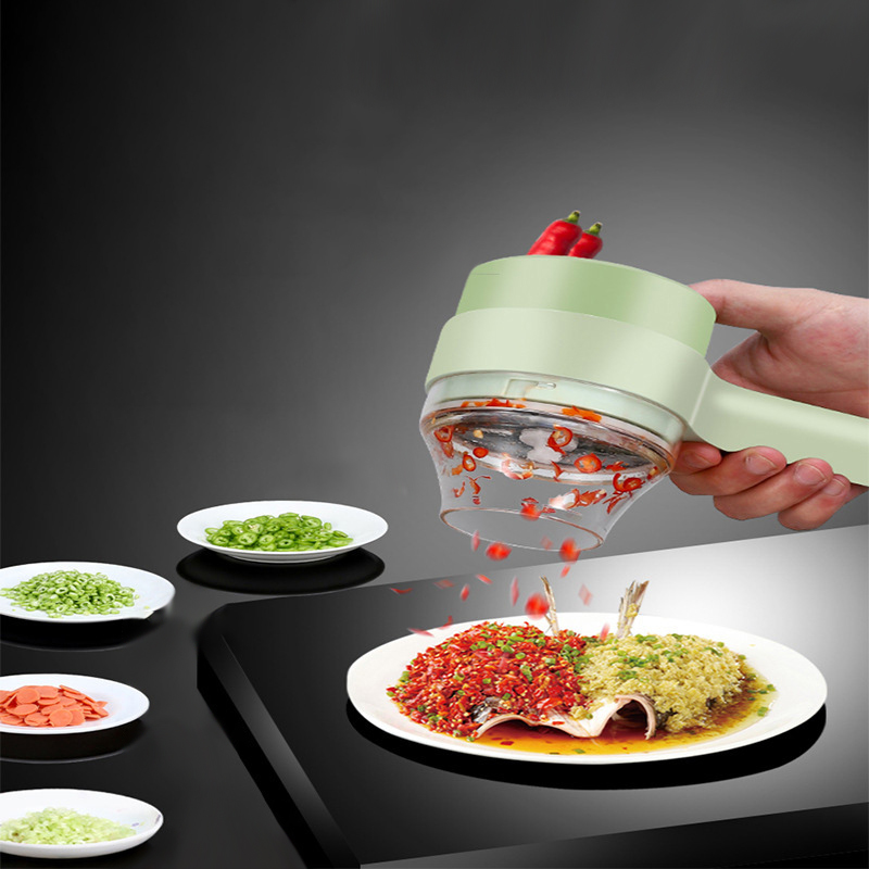 4In1 قطاعة الخضراوات الكهربائي - مراجعة Kitchen Gadgets Machine وسعره