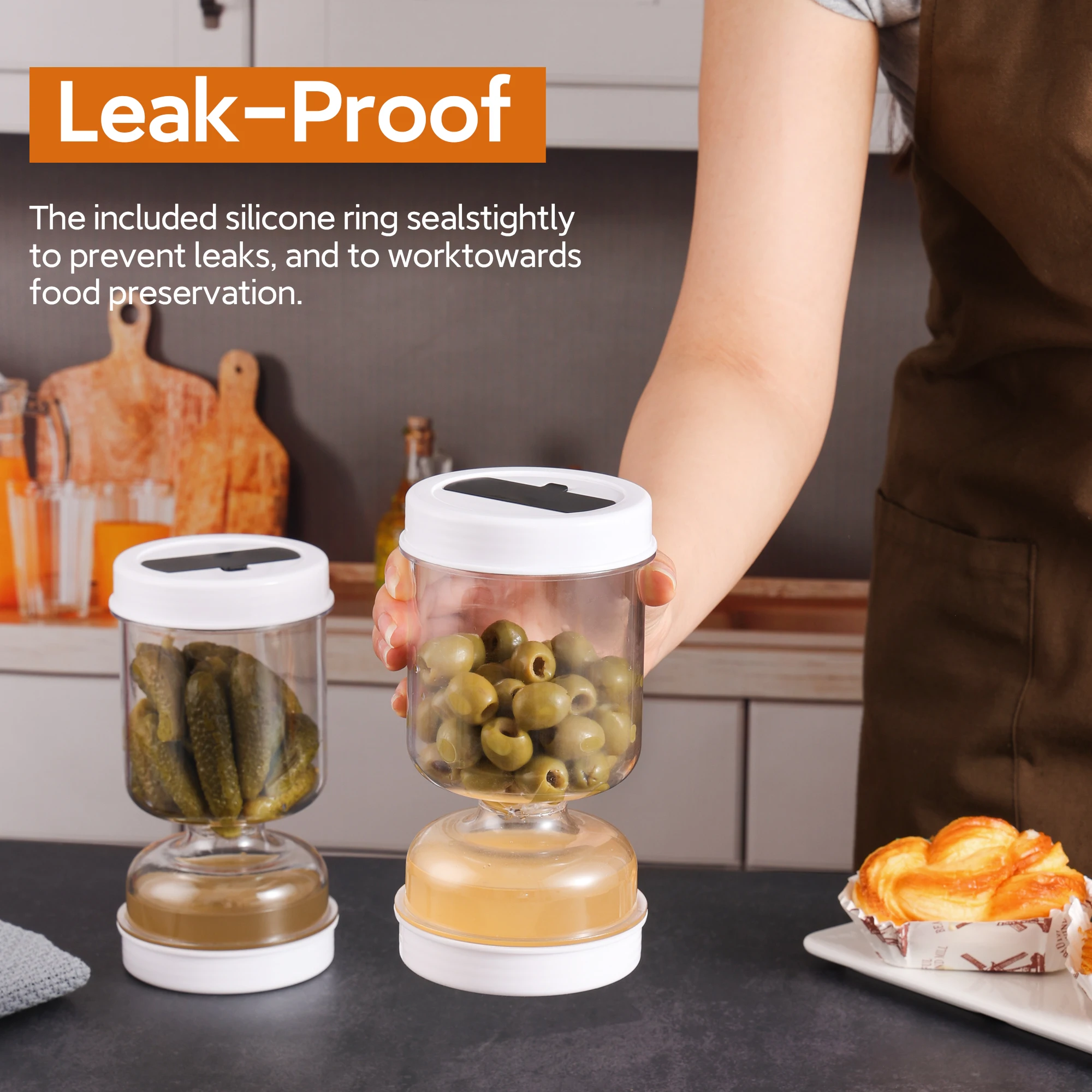 جرة المخللات مع الشوك موزع جاف - مراجعة Korean Kitchen Gadgets وسعره