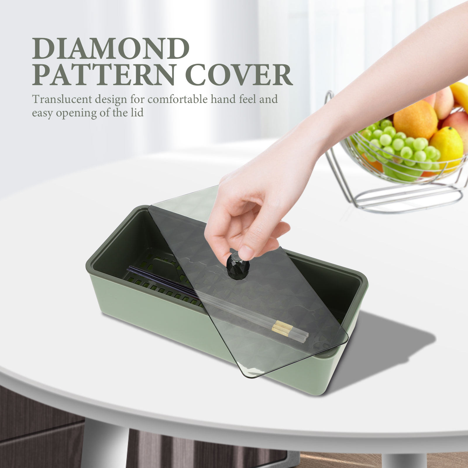 صندوق أدوات مائدة مقاوم للغبار - مراجعة Kitchen Utensil Holder وسعره