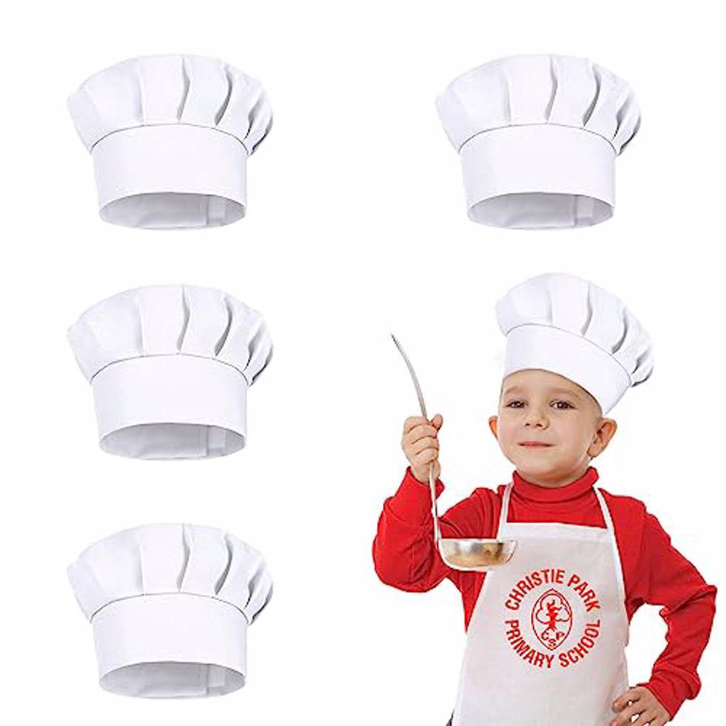 4 قطع قبعات طهاة بيضاء للأطفال - مراجعة Kitchen Gadgets Sale وسعره
