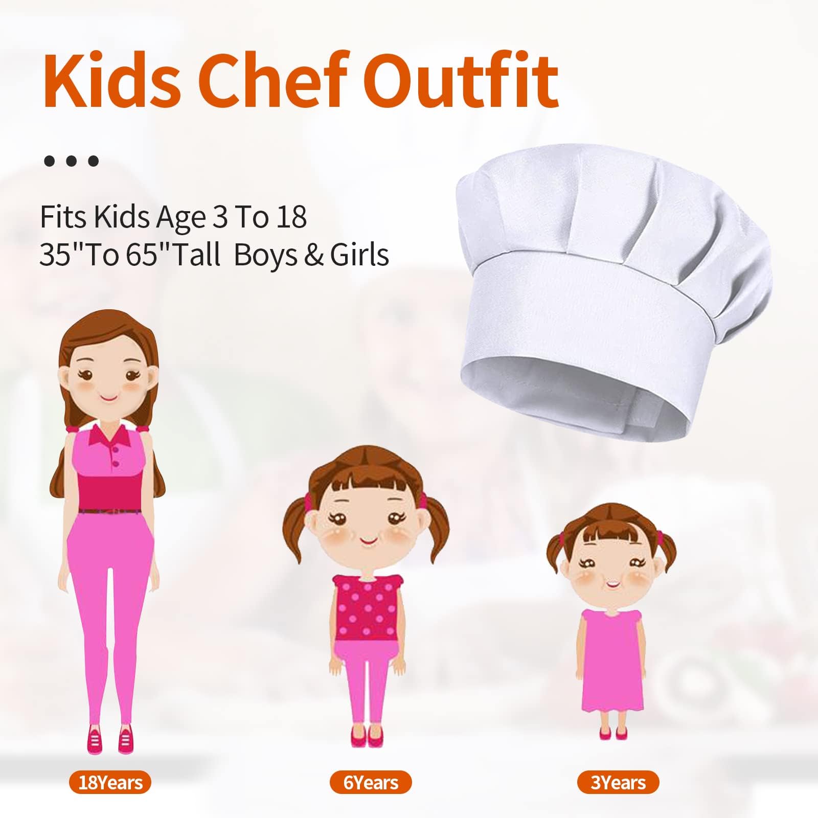 4 قطع قبعات طهاة بيضاء للأطفال - مراجعة Kitchen Gadgets Sale وسعره